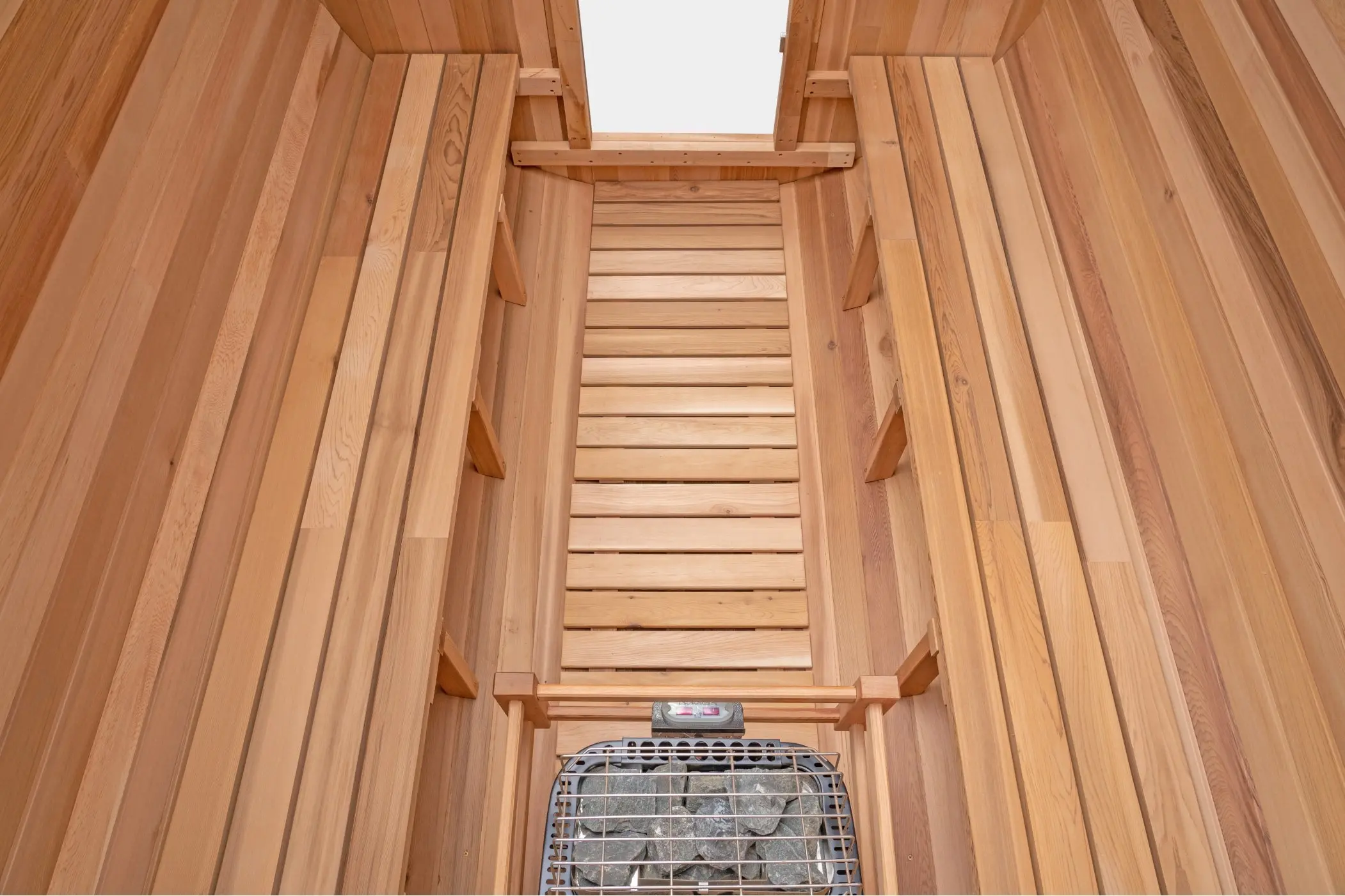 10 FT Red Cedar Barrel Sauna with Porch - 6-8 Person - Image 7
