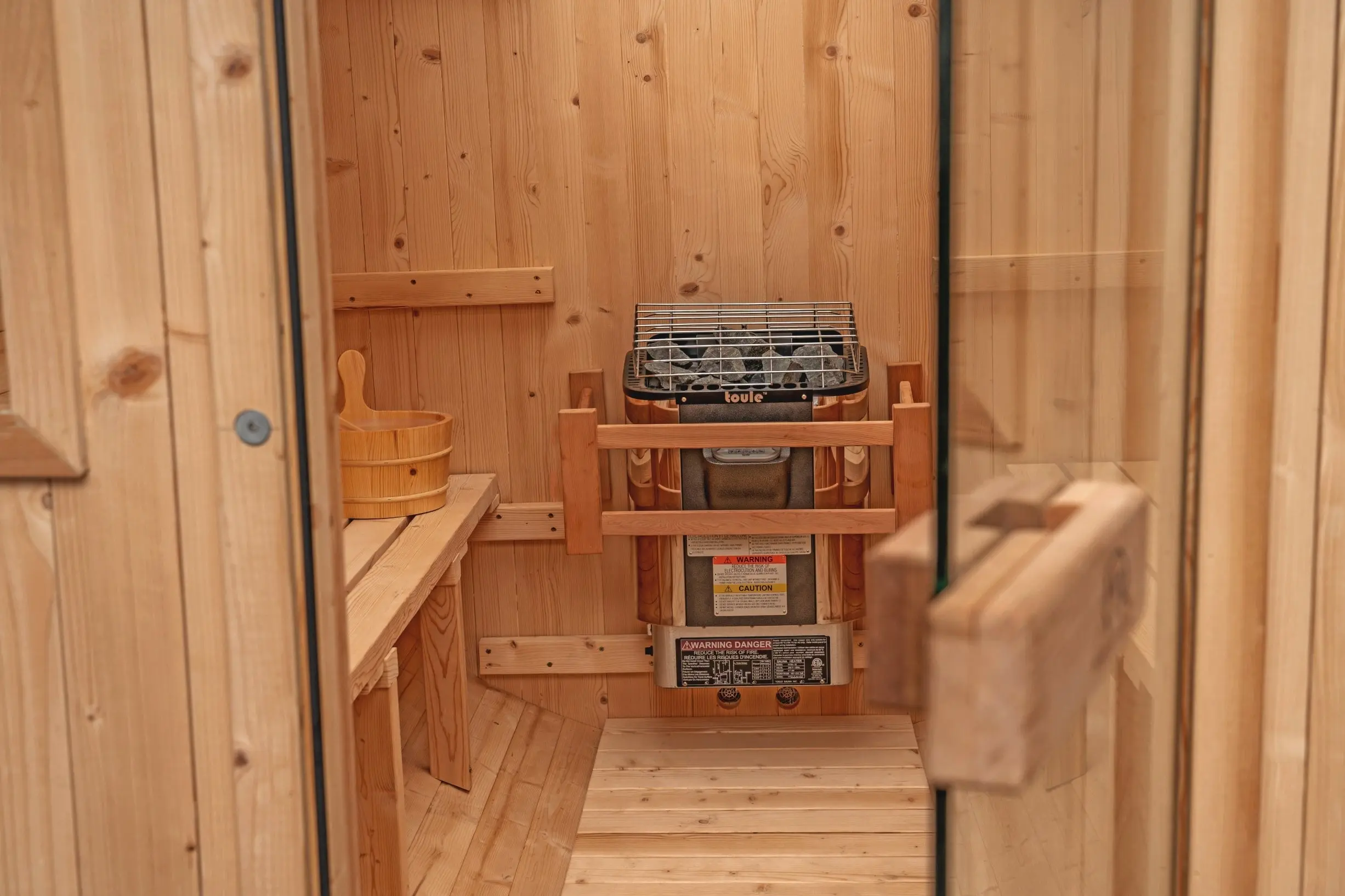 8 FT Classic Thermowood Barrel Sauna  - 6-8 Person - Image 18