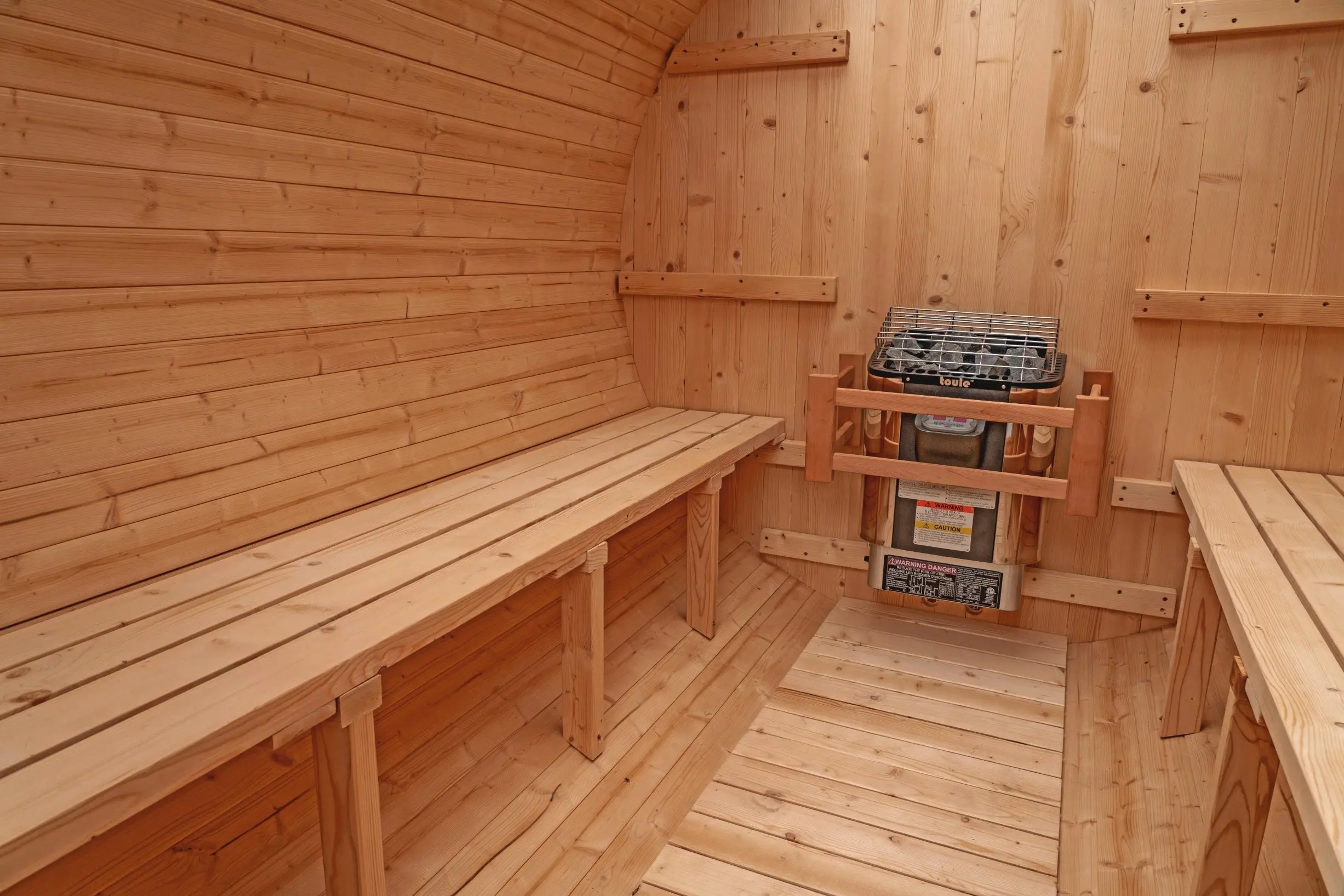 8 FT Classic Thermowood Barrel Sauna  - 6-8 Person - Image 5