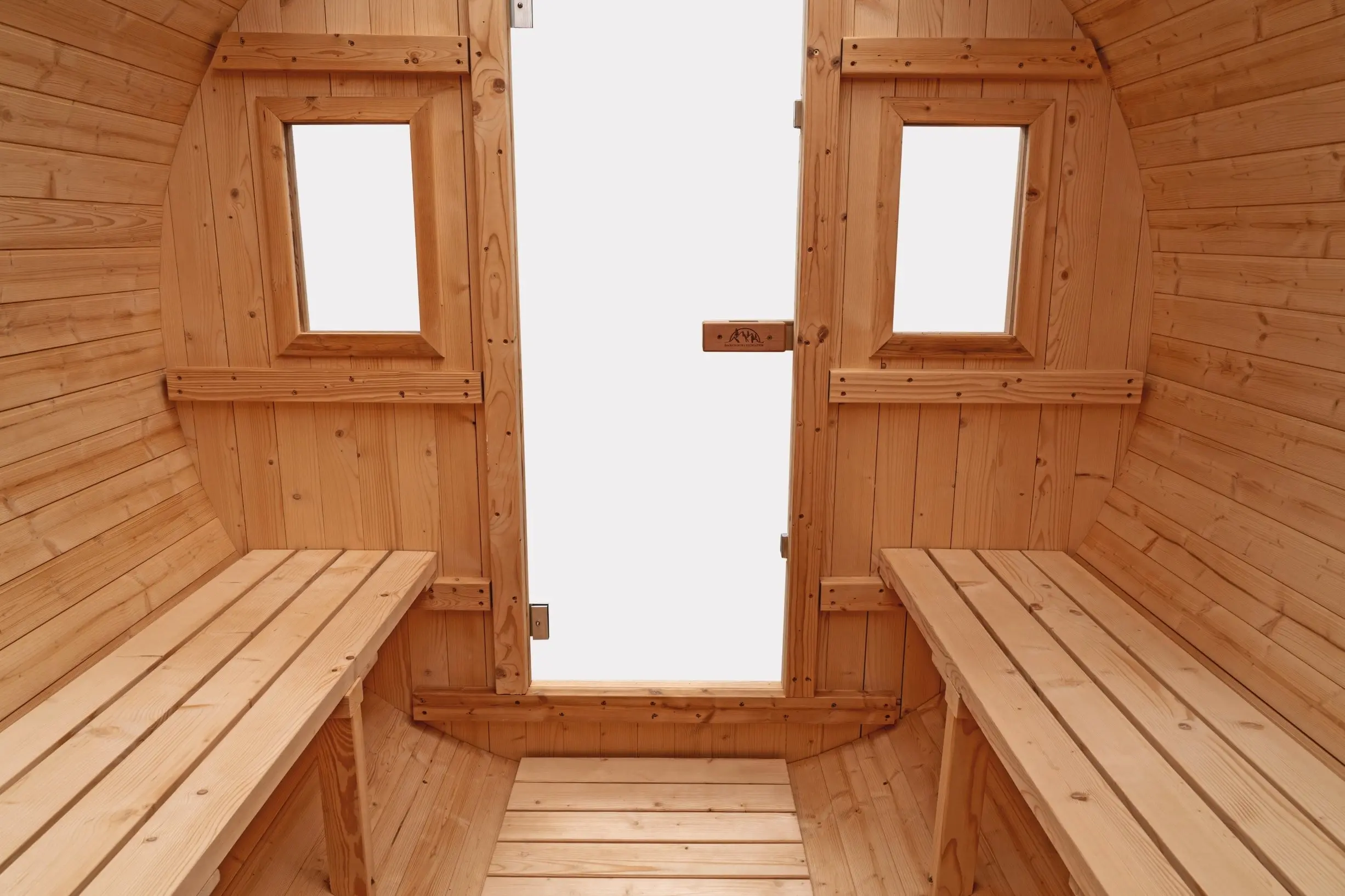 8 FT Classic Thermowood Barrel Sauna  - 6-8 Person - Image 6