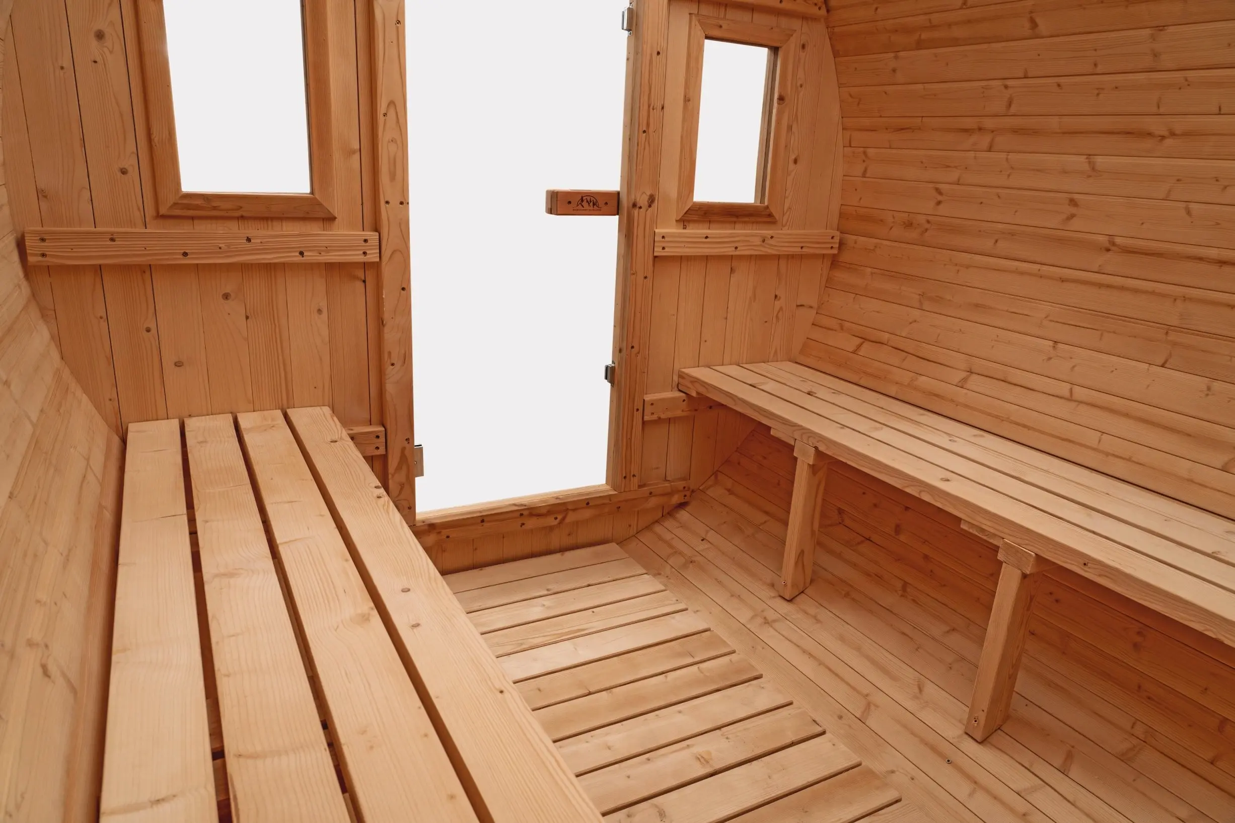8 FT Classic Thermowood Barrel Sauna  - 6-8 Person - Image 7