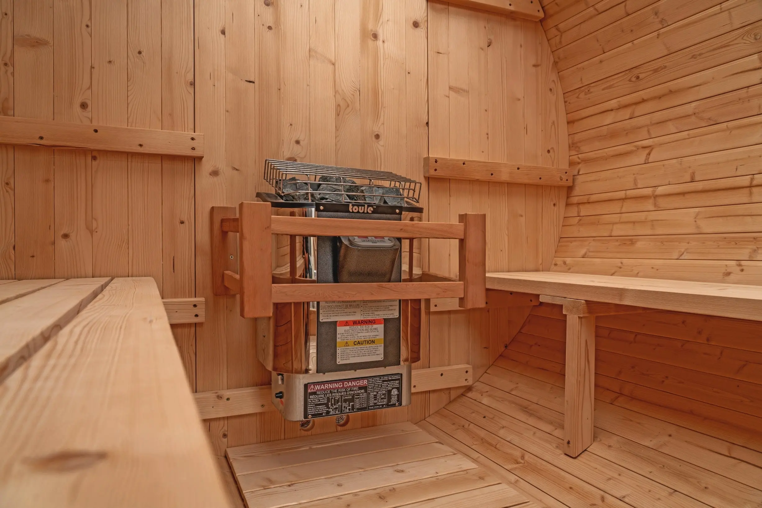 8 FT Classic Thermowood Barrel Sauna  - 6-8 Person - Image 8