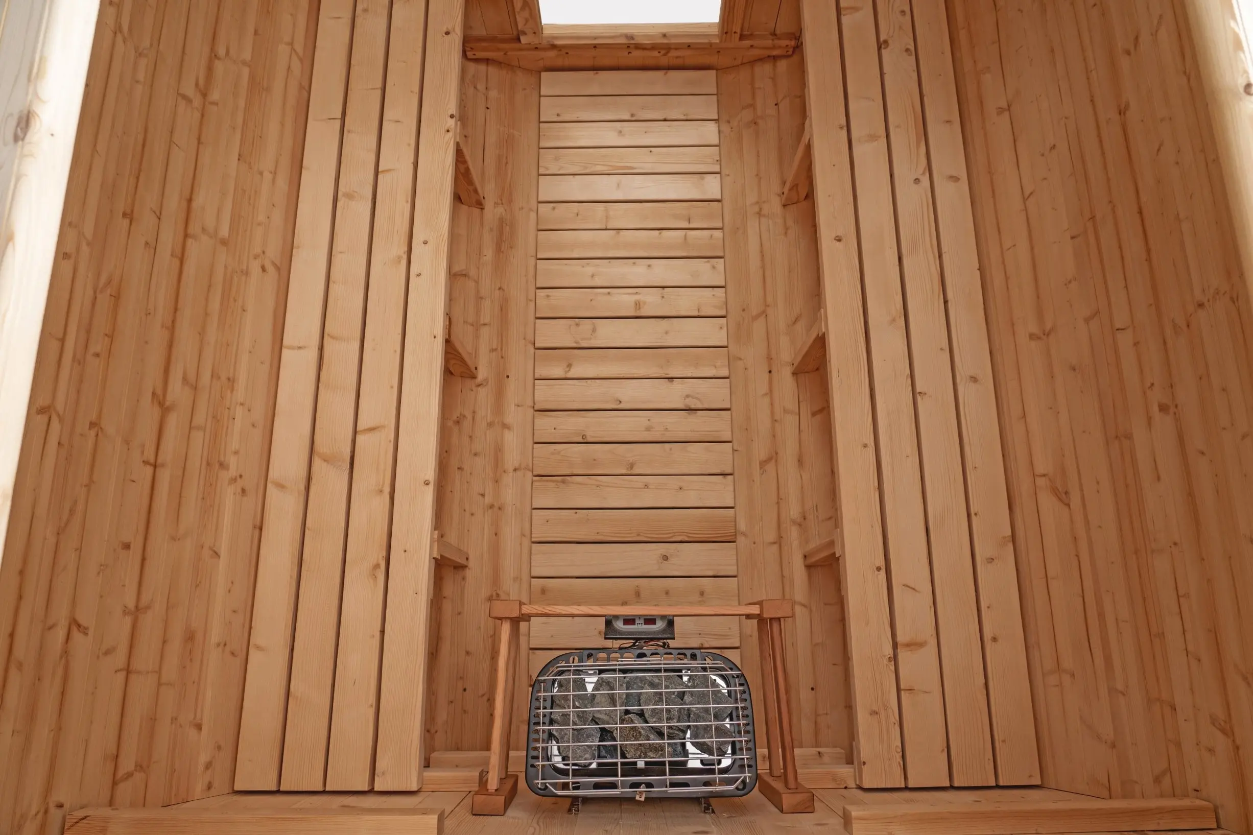 8 FT Classic Thermowood Barrel Sauna  - 6-8 Person - Image 9