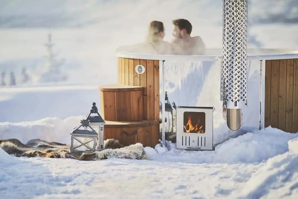 Deluxe Wood Fired Hot Tub With Liner XL - Image 18